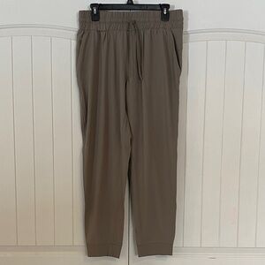 Elegant Taupe Joggers for Women Size Large